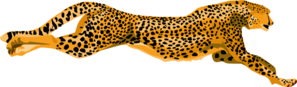 Running Cheetah Clip Art